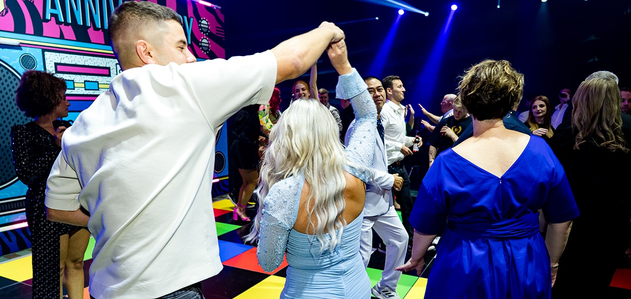 People dancing having fun