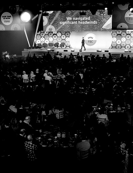 Large audience at an event